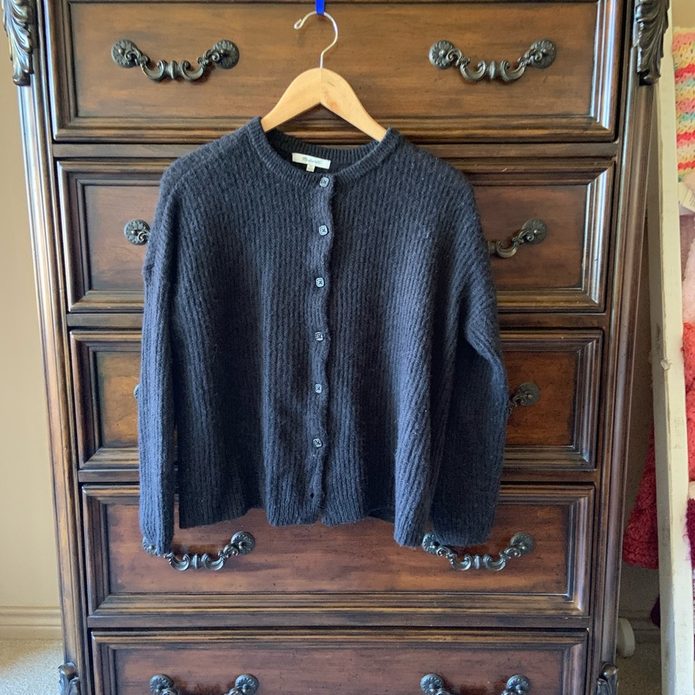 Nordstrom madewell - button up sweater - XS - dark navy blue
